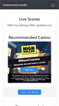 Mobile Screenshot of livescores.mobi