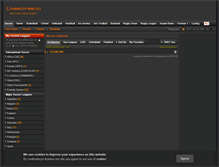 Tablet Screenshot of livescores.cc